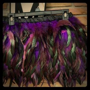 10" mini feathered skirt **Worn Once**